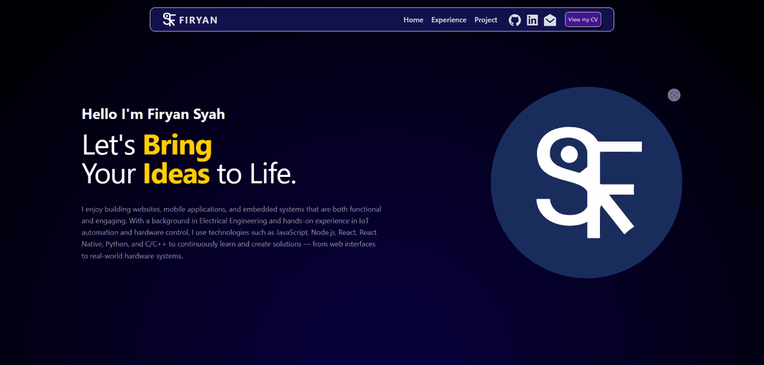 Personal Portfolio - project